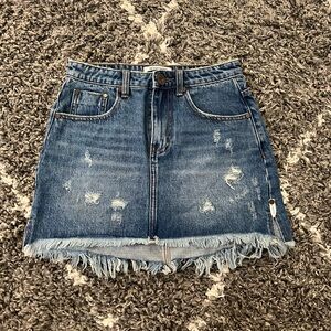 One Teaspoon High Waisted Denim Mini